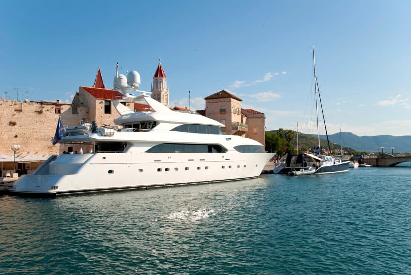 White yacht
