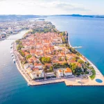 Luchtfoto van Zadar in de zomer, Kroatië