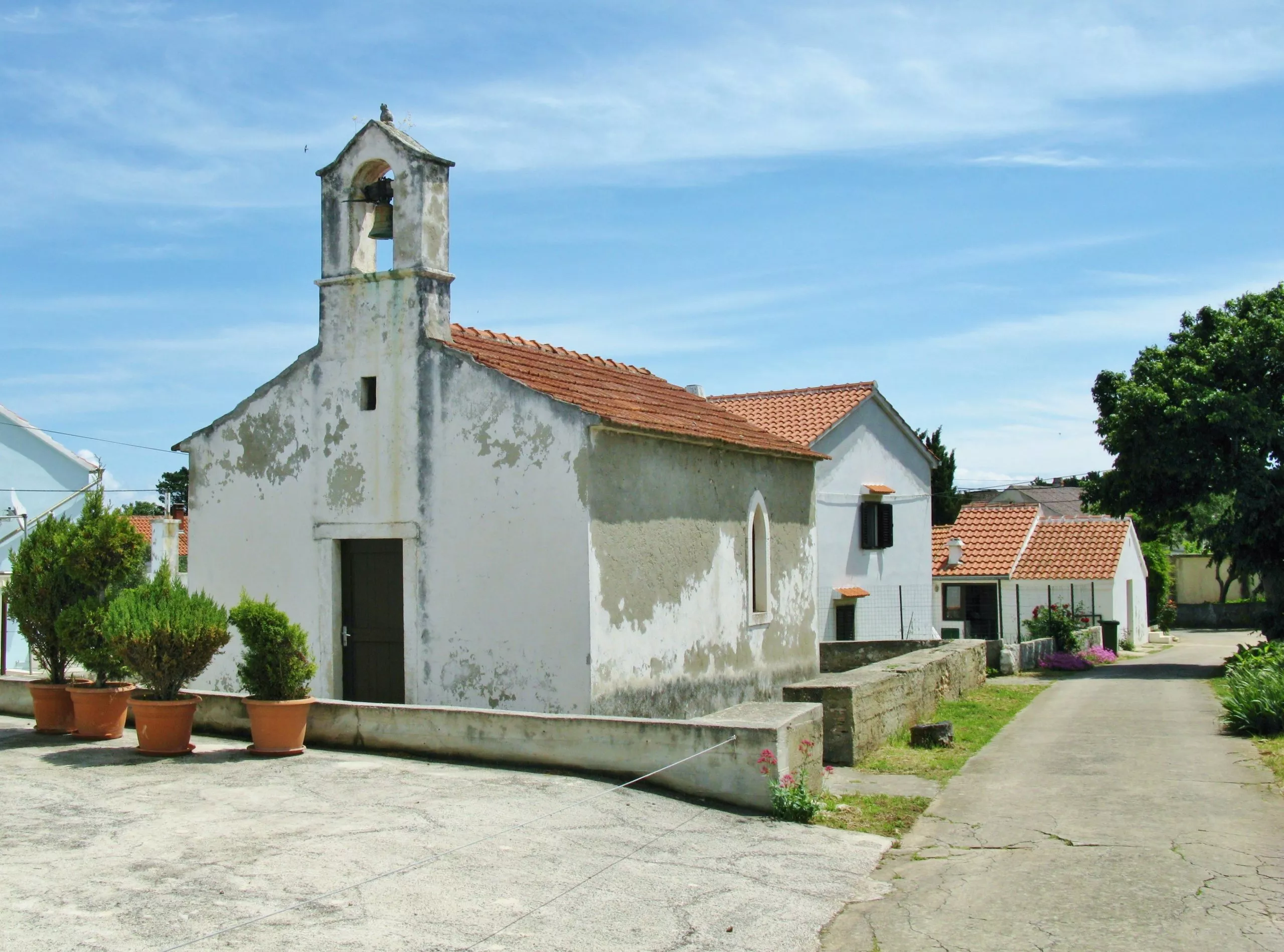 De kerk van Molat op het Kroatische eiland Molat