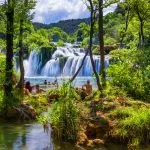 Krka national park swimmers