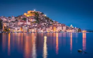 Capture Šibenik's beauty as you cycle by night