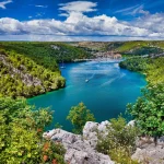 Skradin view from sibenik bridge