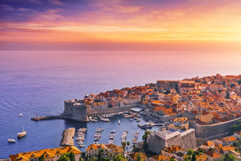 Zonsondergang in Dubrovnik